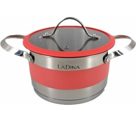 Кастрюля Ladina VICTORIA из нержавеющей стали 24 см 5.5 л 65024