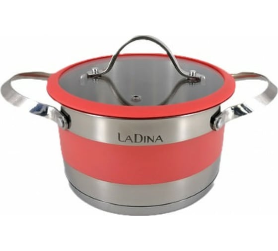 Кастрюля Ladina VICTORIA из нержавеющей стали 24 см 5.5 л 65024 1