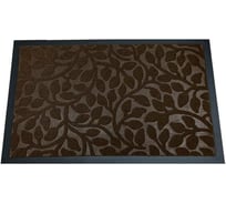 Влаговпитывающий коврик Бацькина баня Листочки-веточки узор, 40x60 см, коричневый 93475