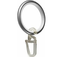 Кольцо для карниза Arttex D16 мм, с пластиковой вставкой, Серебро, 10 шт. КА118914