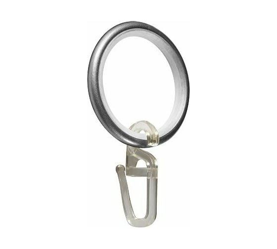 Кольцо для карниза Arttex D16 мм, с пластиковой вставкой, Серебро, 10 шт. КА118914