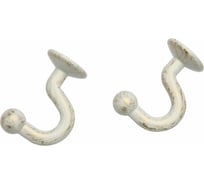 Крючок Arttex Шарик Белое золото ампир, 2 шт. КА122603