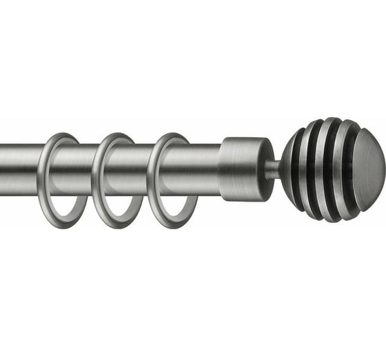 Наконечник для карниза Arttex Шар резной D20 мм, Титан А0000012077 1
