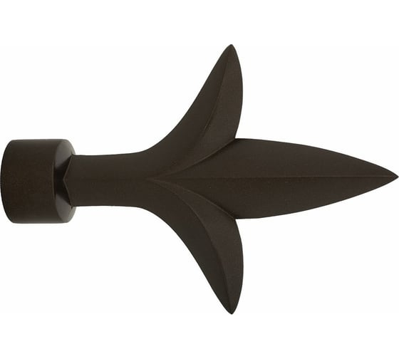 Наконечник для карниза Arttex Лилия D20 мм, Шоколад КА120083