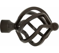 Наконечник для карниза Arttex Шар кованый D20 мм, Шоколад КА120087