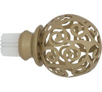 Наконечник для карниза Arttex Шар с вензелями D28 мм, Золото А0000006911