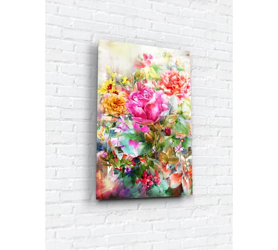 Картина на стекле ARTABOSKO летние цветы 2 40x60 WBR-11-730-04/2 1