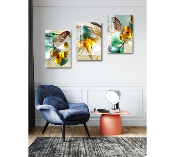 Картина на стекле ARTABOSKO лисички 3 40x60 WBR-01-1084-04