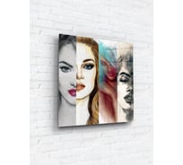 Картина на стекле ARTABOSKO лица 1 40x40 WBR-05-915-03