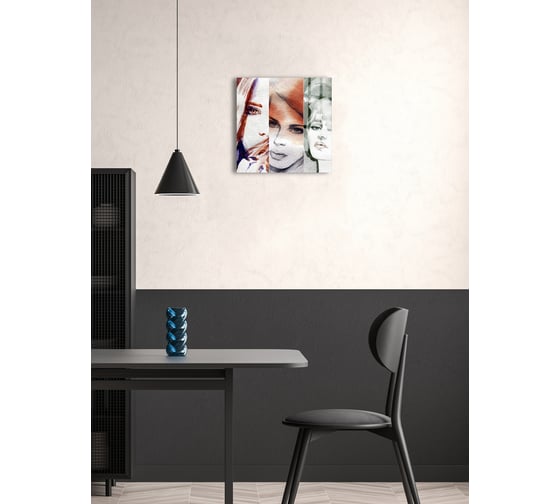 Картина на стекле ARTABOSKO лица 3 40x40 WBR-05-917-03
