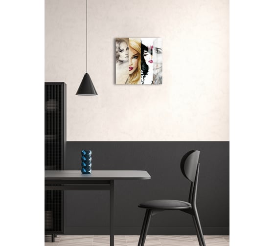 Картина на стекле ARTABOSKO лица 2 40x40 WBR-05-916-03