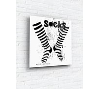 Картина на стекле ARTABOSKO лофт. гетры 40x40 WBR-02-114-03