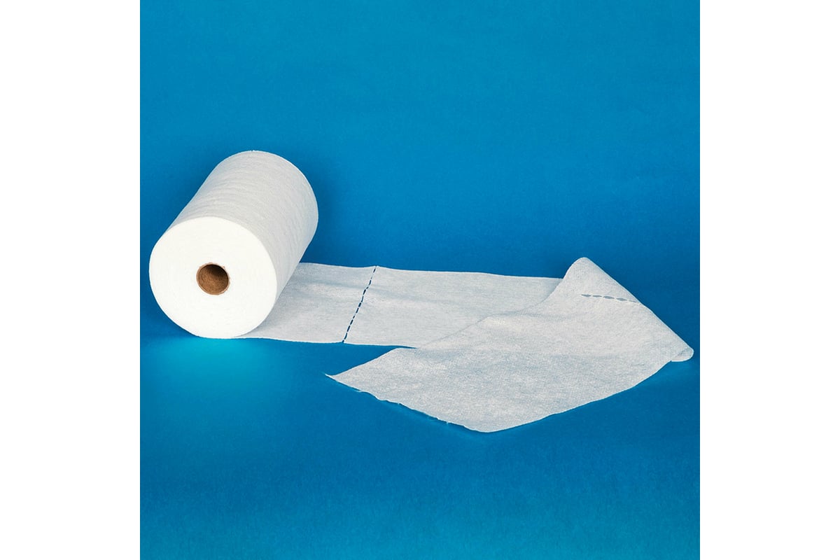 Одноразовая белая салфетка ЧИСТОВЬЕ в рулоне 100 шт, 20x30 см, cotton ...