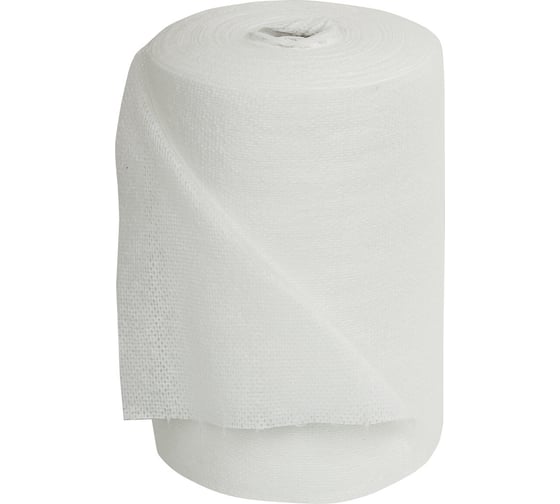 Одноразовая белая салфетка ЧИСТОВЬЕ в рулоне 100 шт, 20x30 см, cotton, 45 г/м2 630879