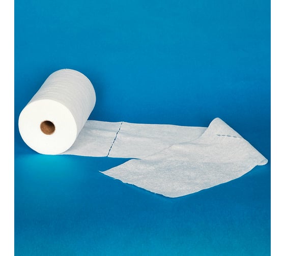 Одноразовая белая салфетка ЧИСТОВЬЕ в рулоне 100 шт, 20x30 см, cotton, 45 г/м2 630879