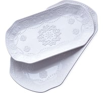 Сервировочное блюдо LORAINE 2 предмета 28108 Блюдо 2 предмета фарфор LR (х16)