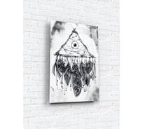 Картина на стекле ARTABOSKO ловец снов белый 40x60 WBR-02-682-04