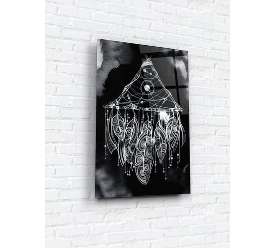 Картина на стекле ARTABOSKO ловец снов черный 40x60 WBR-02-683-04 1