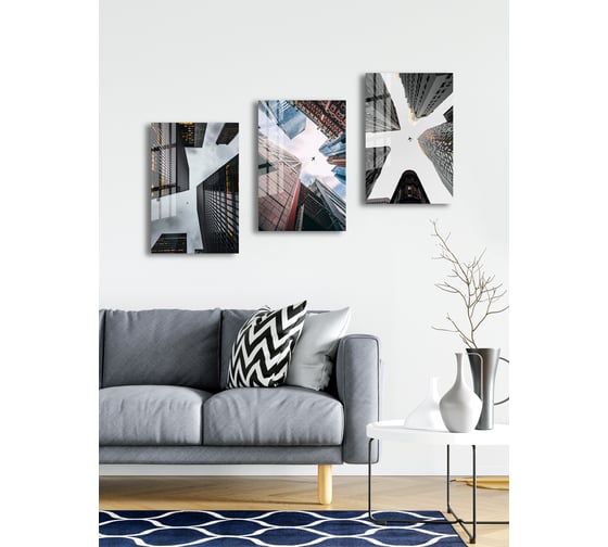 Картина на стекле ARTABOSKO небоскребы 5 40x60 WBR-10-765-04/2