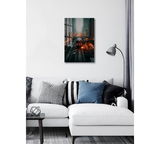 Картина на стекле ARTABOSKO мегаполис 3 40x60 WBR-04-1087-04