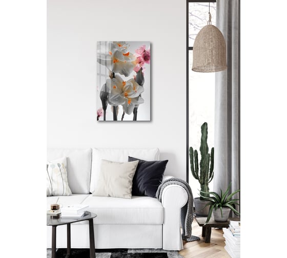 Картина на стекле ARTABOSKO нарцисс 3 40x60 WBR-01-1063-04