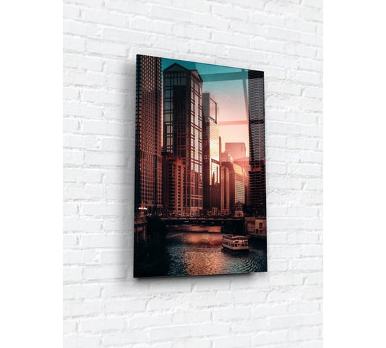Картина на стекле ARTABOSKO мегаполис 2 40x60 WBR-04-1086-04 1