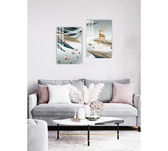 Картина на стекле ARTABOSKO паттерн 2 40x60 WBR-01-844-04