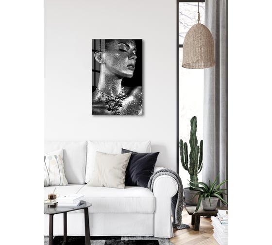 Картина на стекле ARTABOSKO сияющая девушка 1 40x60 WBR-01-1198-04