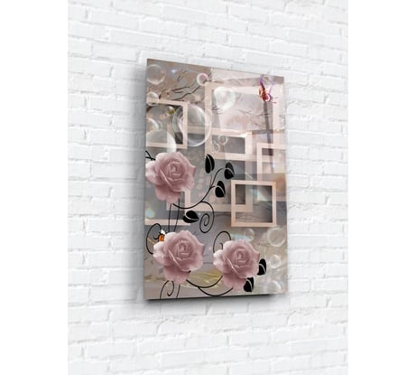 Картина на стекле ARTABOSKO мыльные пузыри 1 40x60 WBR-01-1116-04