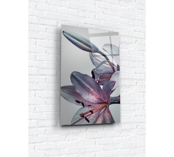 Картина на стекле ARTABOSKO нежная лилия 1 40x60 WBR-01-1092-04 1