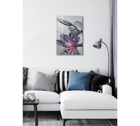 Картина на стекле ARTABOSKO нежная лилия 1 40x60 WBR-01-1092-04