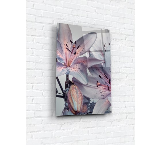 Картина на стекле ARTABOSKO нежная лилия 2 40x60 WBR-01-1093-04 1