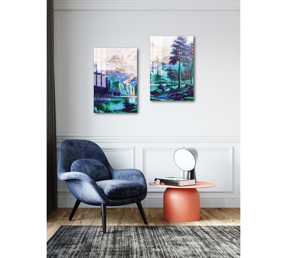 Картина на стекле ARTABOSKO сирень 2 40x60 WBR-01-1095-04