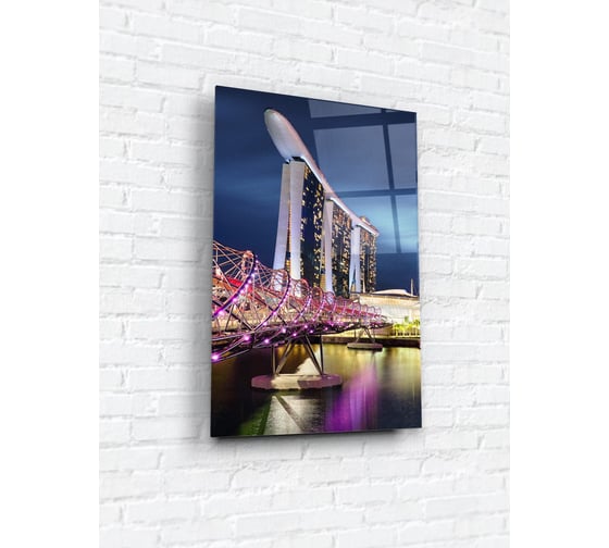 Картина на стекле ARTABOSKO Сингапур 1 40x60 WBR-01-1104-04
