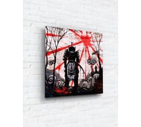 Картина на стекле ARTABOSKO самурай рэд 1 40x40 WBR-05-888-03