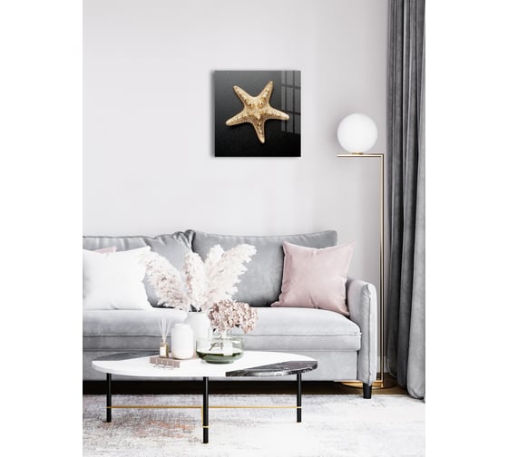 Картина на стекле ARTABOSKO ракушки 2 40x40 WBR-01-866-03