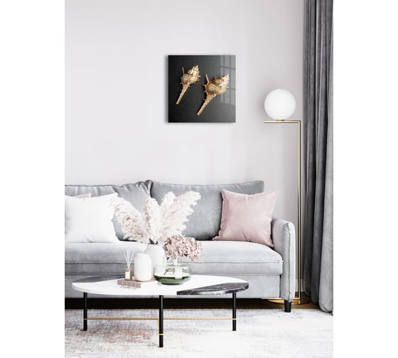 Картина на стекле ARTABOSKO ракушки 3 40x40 WBR-01-867-03