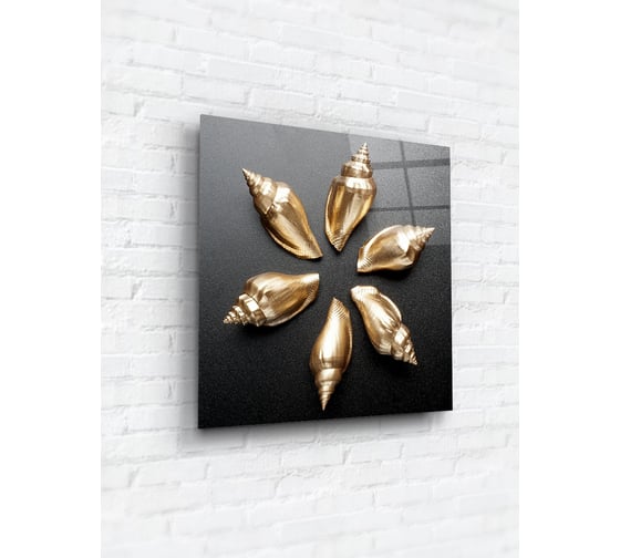 Картина на стекле ARTABOSKO ракушки 4 40x40 WBR-01-868-03 1