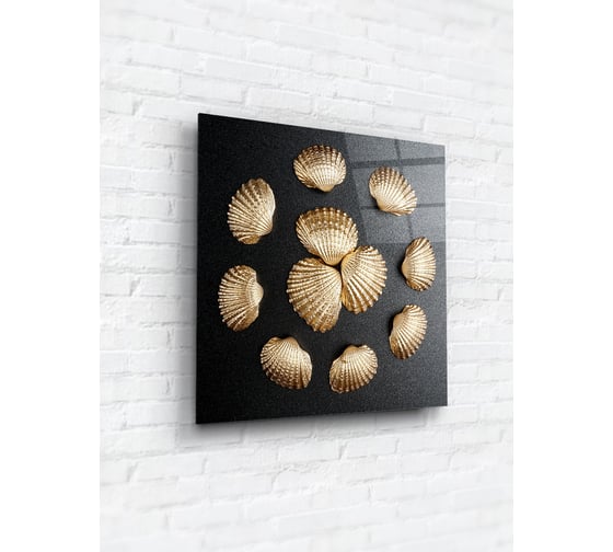Картина на стекле ARTABOSKO ракушки 5 40x40 WBR-01-869-03 1