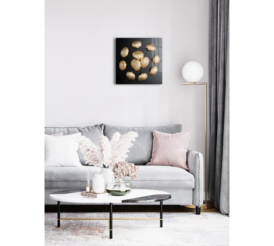 Картина на стекле ARTABOSKO ракушки 5 40x40 WBR-01-869-03