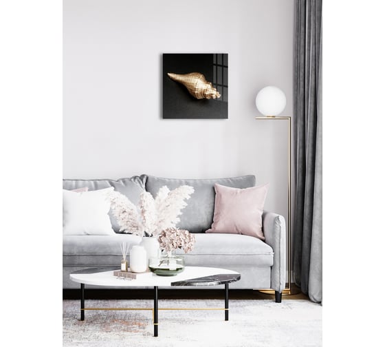 Картина на стекле ARTABOSKO ракушки 6 40x40 WBR-01-870-03