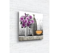 Картина на стекле ARTABOSKO сиреневый натюрморт 1 40x40 WBR-01-941-03