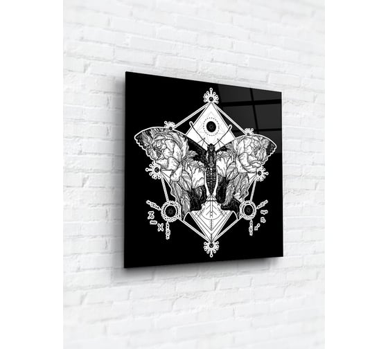 Картина на стекле ARTABOSKO нордик инк 2 40x40 WBR-02-980-03 1