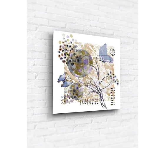 Картина на стекле ARTABOSKO нежный цветок 2 40x40 WBR-05-904-03 1