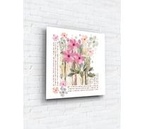 Картина на стекле ARTABOSKO нежный цветок 3 40x40 WBR-05-905-03