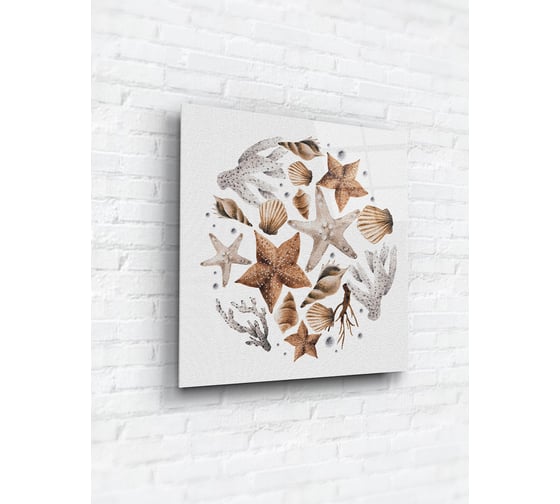 Картина на стекле ARTABOSKO морская 2 40x40 WBR-05-892-03 1