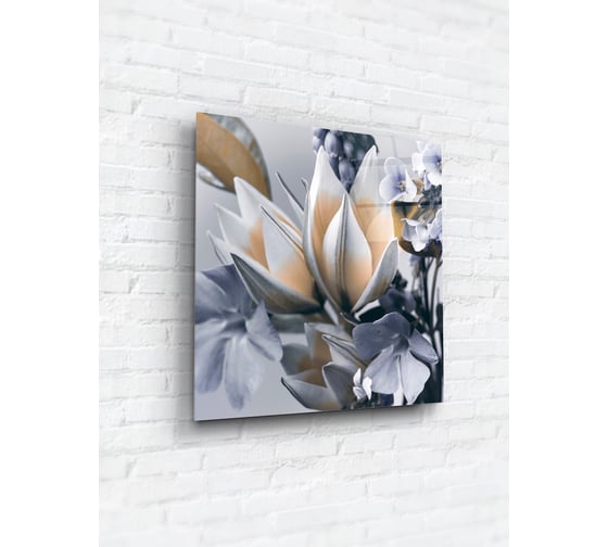Картина на стекле ARTABOSKO нарцисс 5 40x40 WBR-01-1190-03 1
