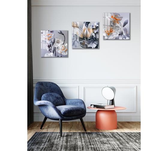 Картина на стекле ARTABOSKO нарцисс 6 40x40 WBR-01-1191-03
