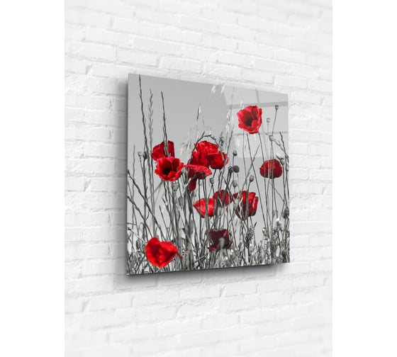 Картина на стекле ARTABOSKO маки 3 40x40 WBR-12-1008-03 1