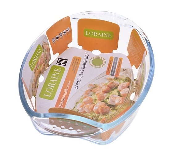 Стеклянная жаровня LORAINE 20667 Жаровня 2,95л(36х24,5х7 см),стекл LR (х6)
